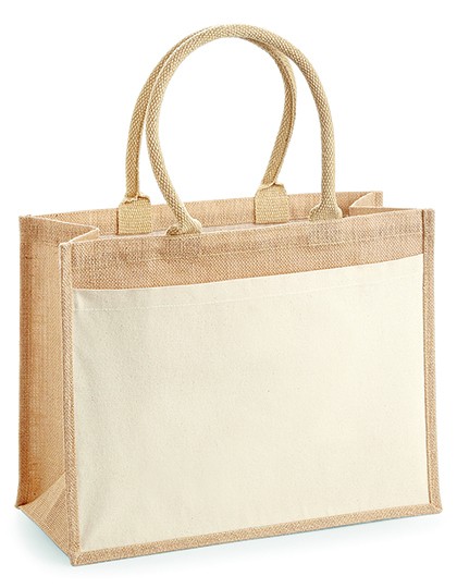 jute:cotton pocket shopper